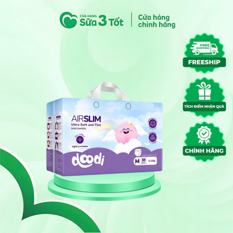 Bỉm Điều Hòa Doodi Airslim Cao Cấp Quần M38 (6-11kg)