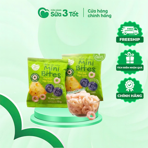 Bánh Mini Bites Mămmy Phô Mai Việt Quất