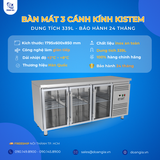  Tủ Bàn Mát Cánh Kính 1795MM. Gián Tiếp 