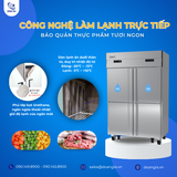  Tủ 2 Lạnh 2 Đông 4 Cánh, Trực Tiếp 