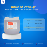  NƯỚC RỬA CHÉN CÔNG NGHIỆP CLEAN-2000H, DUNG TÍCH: 18,7L/CAN, CHÍNH HÃNG HÀN QUỐC 