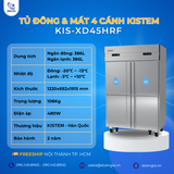  Tủ 2 Lạnh 2 Đông 4 Cánh, Trực Tiếp 