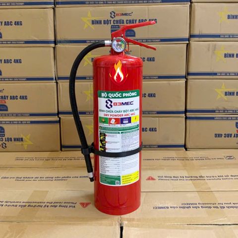 (Tem Kiểm Định) Bình chữa cháy ABC 4Kg 83MEC Bộ Quốc Phòng