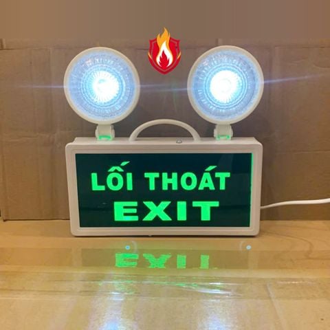 Đèn sự cố kết hợp Exit thoát hiểm (Tem kiểm định)