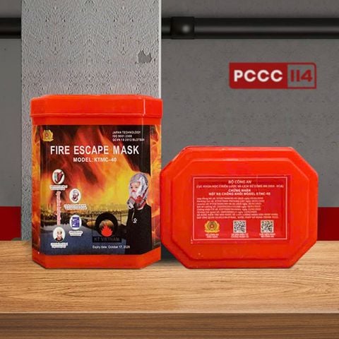 Mặt nạ phòng khói độc KTMC40 đã kiểm định
