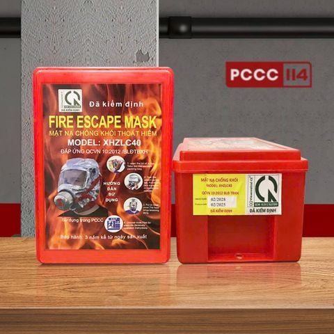 Mặt nạ phòng khói độc XHZLC40 đã kiểm định
