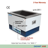 Bể dầu gia nhiệt cao kỹ thuật số DAIHAN WHB - 6/11/22 Lít, đến 250℃, ±1,5℃, kèm nắp phẳng thép không gỉ, hệ thống điều khiển Fuzzy