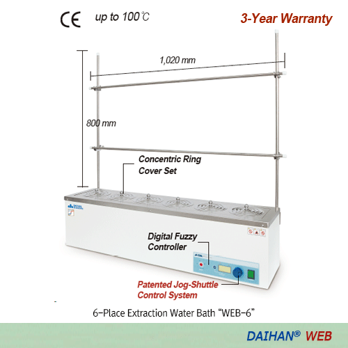 Bể chiết ổn nhiệt DAIHAN WEB-6, 6 vị trí