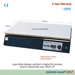Bếp gia nhiệt tấm lớn kỹ thuật số DAIHAN HPLP620 & HPLP620R - 310x620mm, 350°C