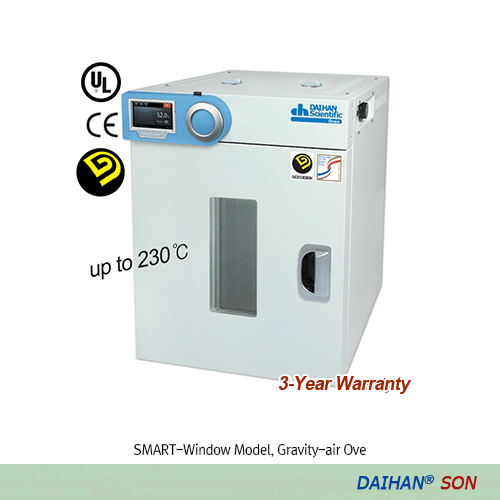 Tủ sấy đối lưu tự nhiên thông minh DAIHAN SON-W bản có cửa sổ quan sát
