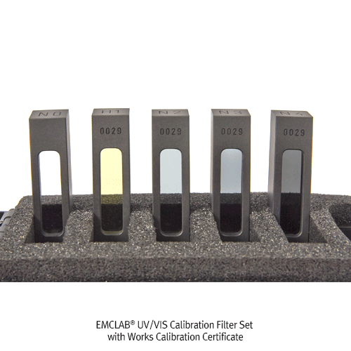 EMCLAB® Bộ kit lọc hiệu chuẩn cho máy quang phổ UV/VIS 