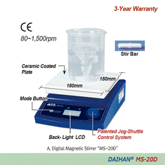 DAIHAN™ Máy khuấy từ kỹ thuật số & analog tiêu chuẩn 