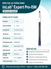 Điện Cực pH InLab Expert Pro Mettler Toledo Cảm Biến Nhiệt Độ Tích Hợp | TN Tech