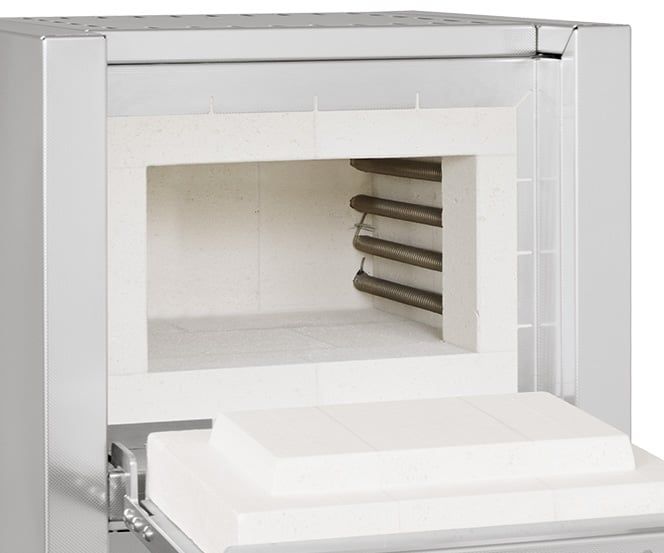 Lò nung Muffle với lớp cách nhiệt gạch chịu lửa lên đến 1300°C