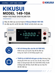 Kikusui 149-10A – Vôn Kế Kỹ Thuật Số Đo Điện Áp Cao Chính Xác