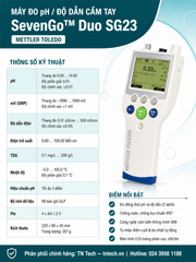 Máy Đo pH/Độ Dẫn Cầm Tay Mettler Toledo SevenGo Duo SG23 | TN Tech