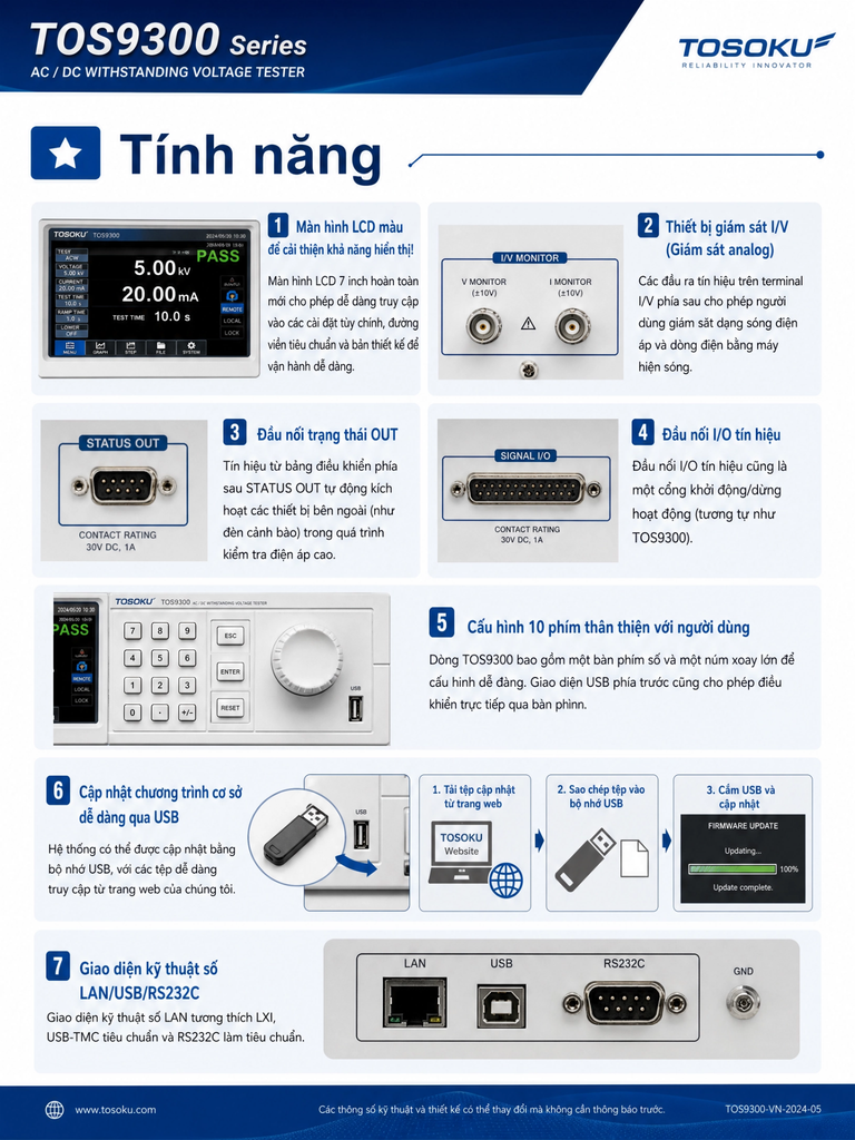 Thiết Bị Kiểm Tra Điện Áp Cao Kikusui TOS9303LC