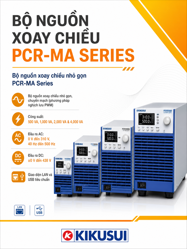 Bộ nguồn AC/DC nhỏ gọn Kikusui PCR1000MA