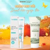  [COMBO 1MN +1 TM] - Combo 1 Kem Mụn BEUACNES PLUS 15g, Giảm Mụn Sáng Da, Mờ Thâm + 1 Tuýp Mặt Nạ Đất Sét BeuClay Skincare Mặt Nạ bùn Chăm Sóc Làm Đẹp Da, Dưỡng Ẩm Da tốt TMN001 