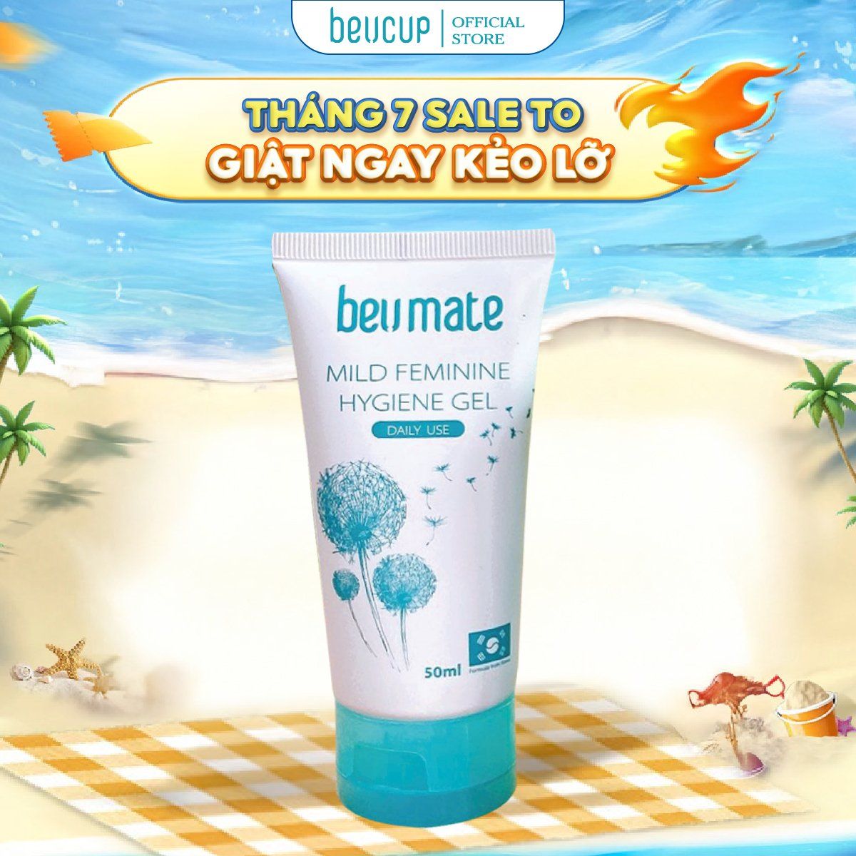  Dung dịch vệ sinh cốc nguyệt san BeUmate 50ml - BM01 