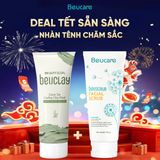  COMBO 1 BEUSCRUB Tẩy Tế Bào Chết Cho Da Mặt 100g + 1 BEUCLAY Mặt Nạ Đất Sét 70g  Skincare 
