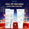  COMBO 1 BEUSCRUB Tẩy Tế Bào Chết Cho Da Mặt 100g + Kem Chấm hỗ trợ giảm mụn Sưng Viêm BEU ACNES PLUS 15g 