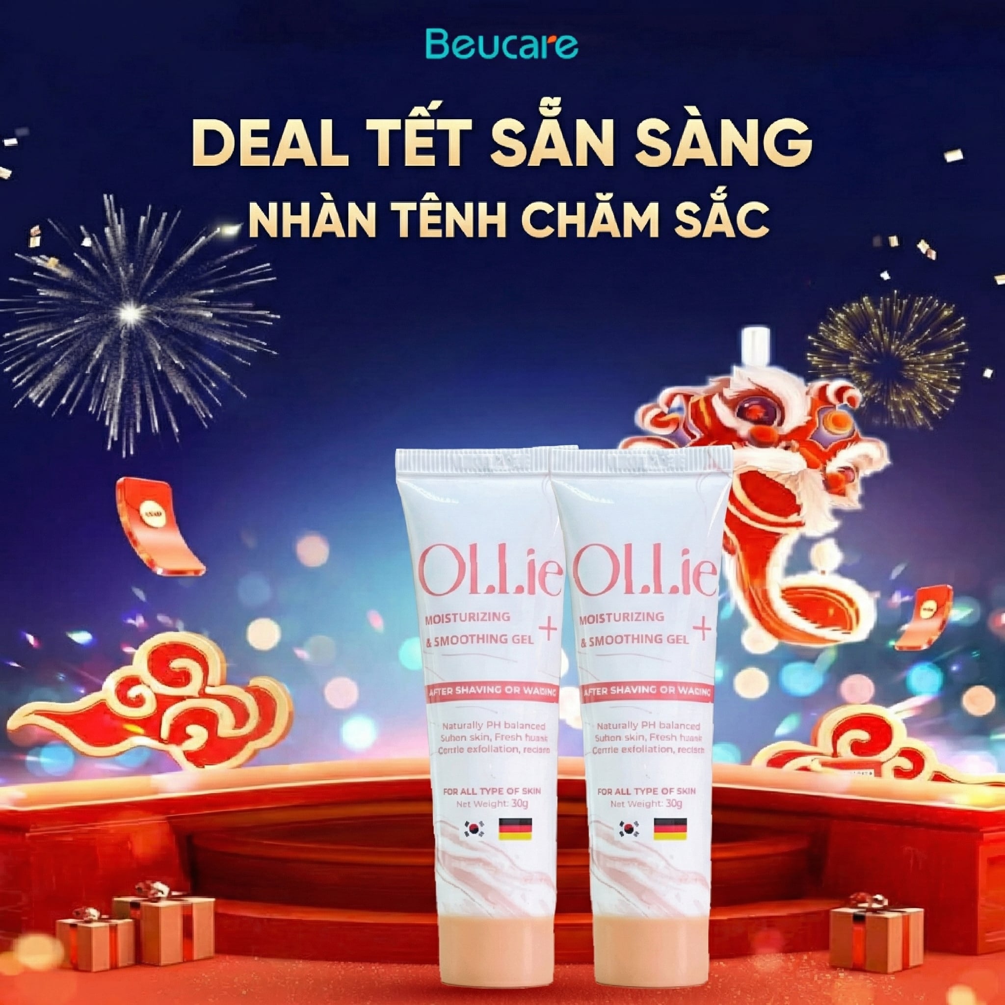  Combo 2 Gel dưỡng da Ollie 