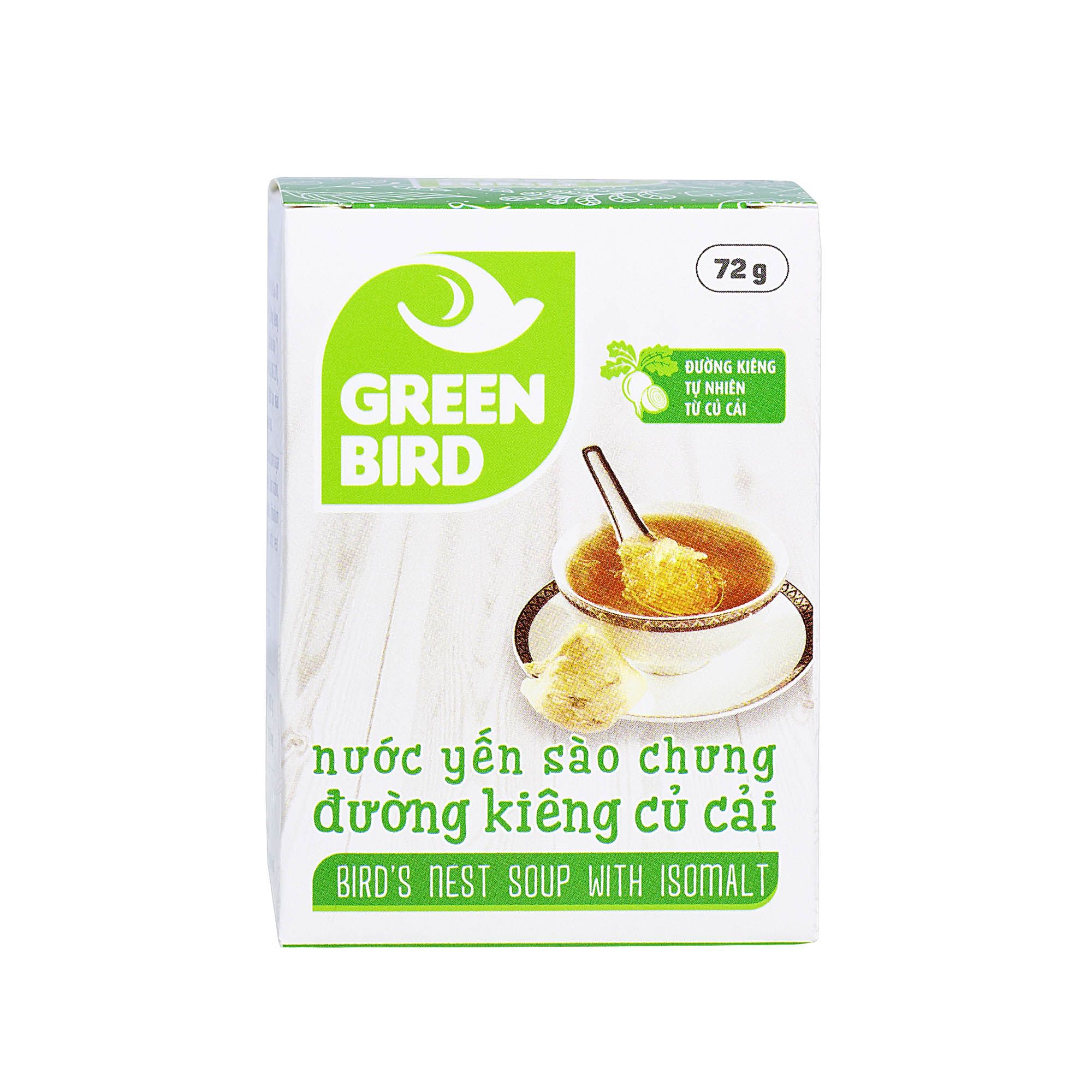  绿鸟 – 甜菜糖炖燕窝水 - 单罐 72g 