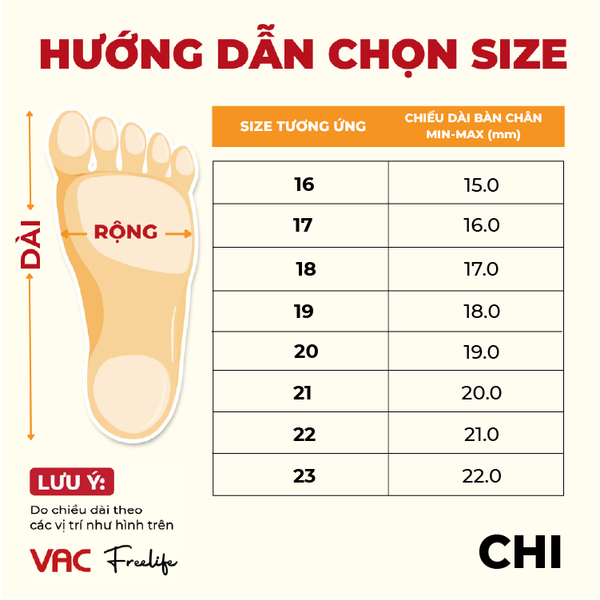 dép sục trẻ em VAC CHI001