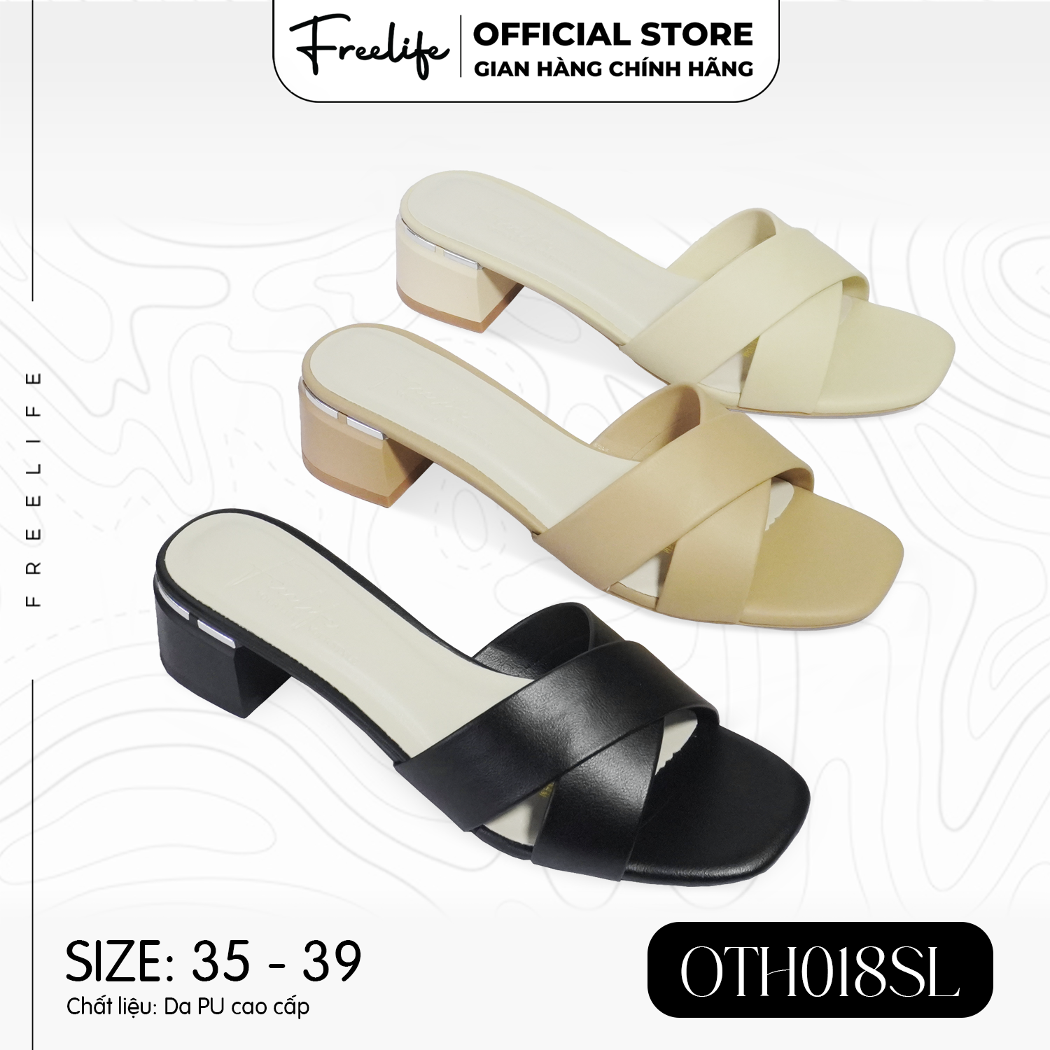  DÉP CAO GÓT NỮ QUAI BẢN TO BẮT CHÉO - OTH018SL-VA9609 