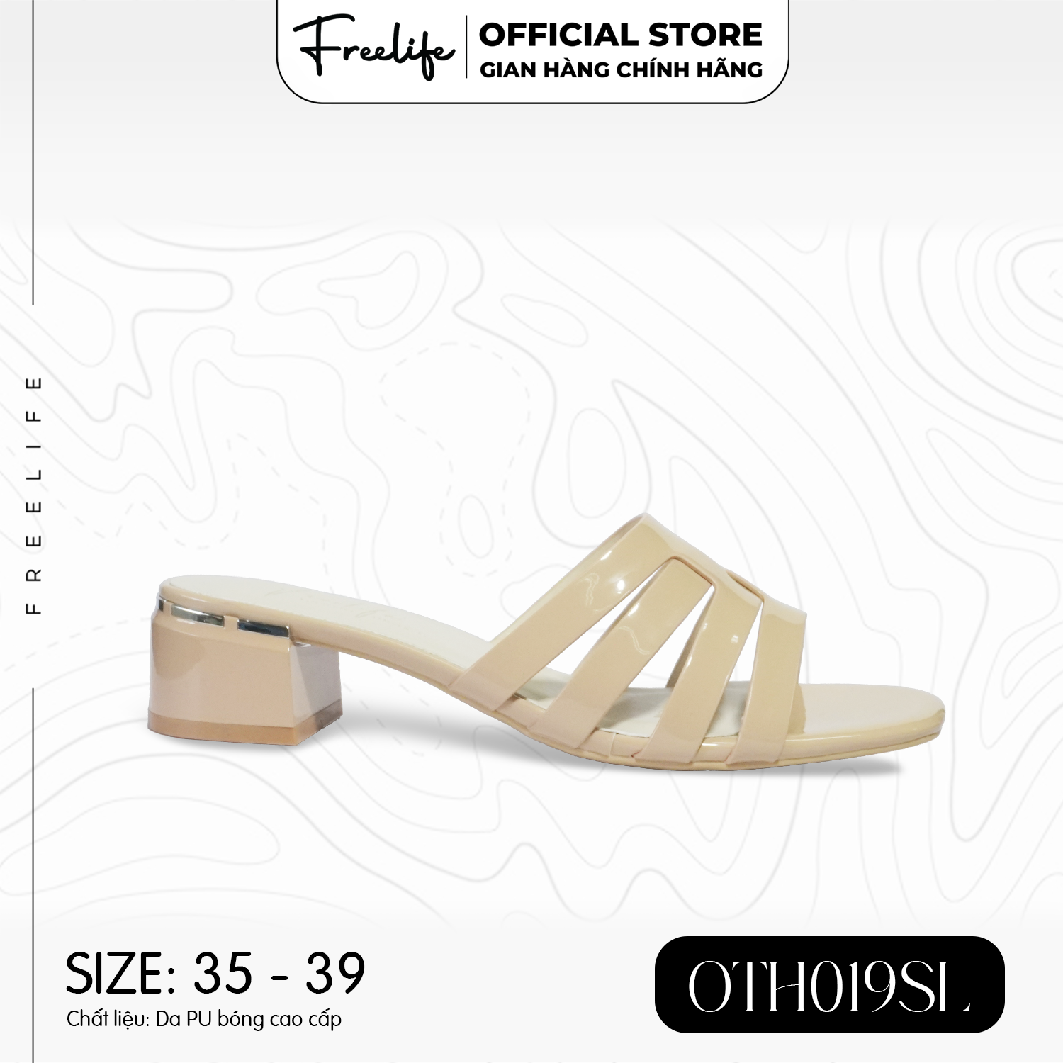  DÉP CAO GÓT NỮ QUAI XƯƠNG CÁ SI BÓNG 3P- OTH019SL - VA10017 