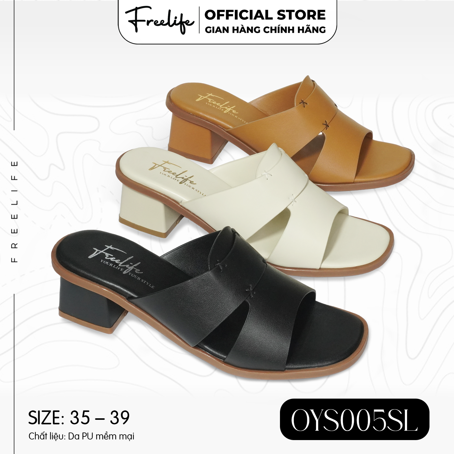  Dép Cao Gót 5cm OYS005SL - DW24023 