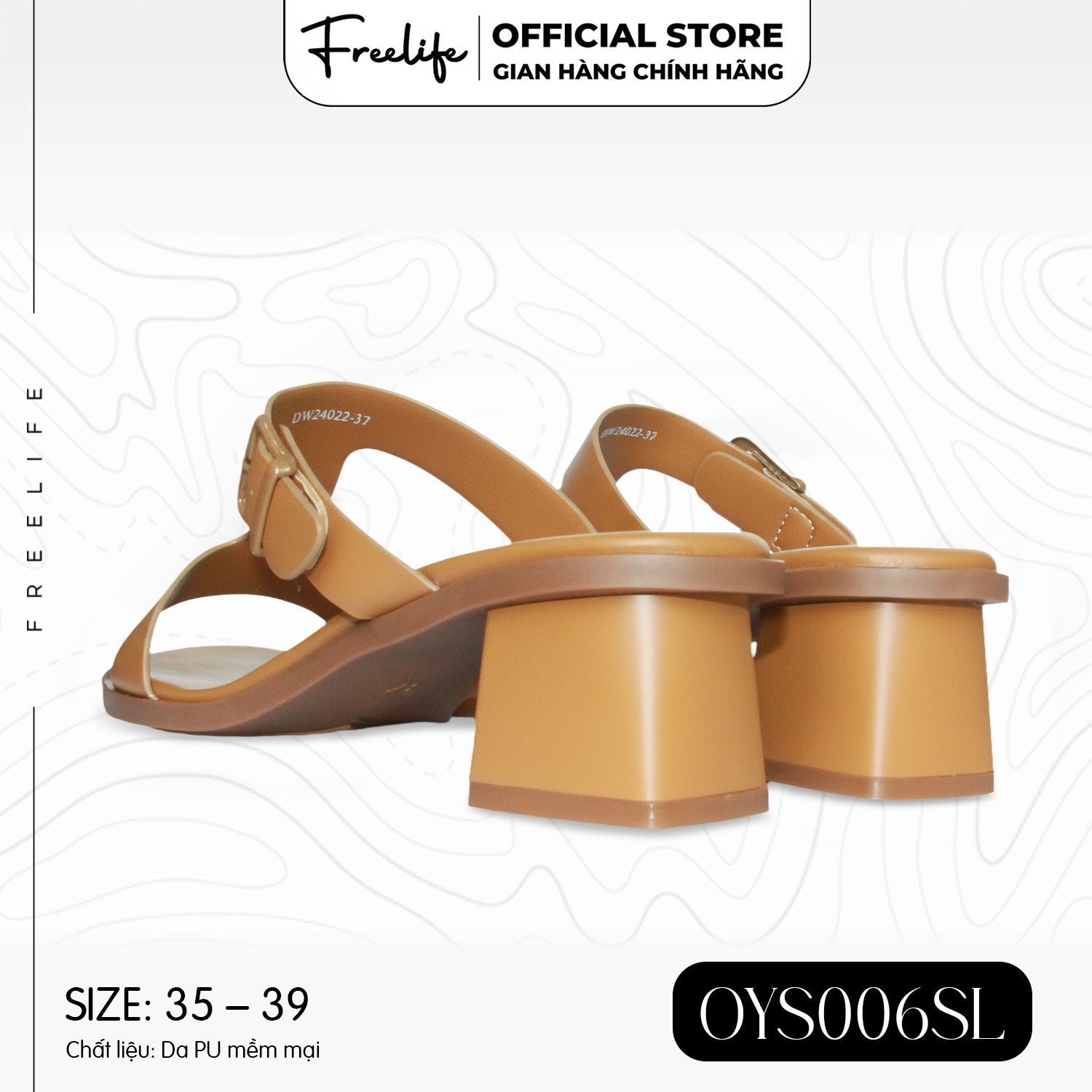  DÉP CAO GÓT NỮ 2 QUAI CÓ SỐNG DÂY - OYS006SL DW24022 