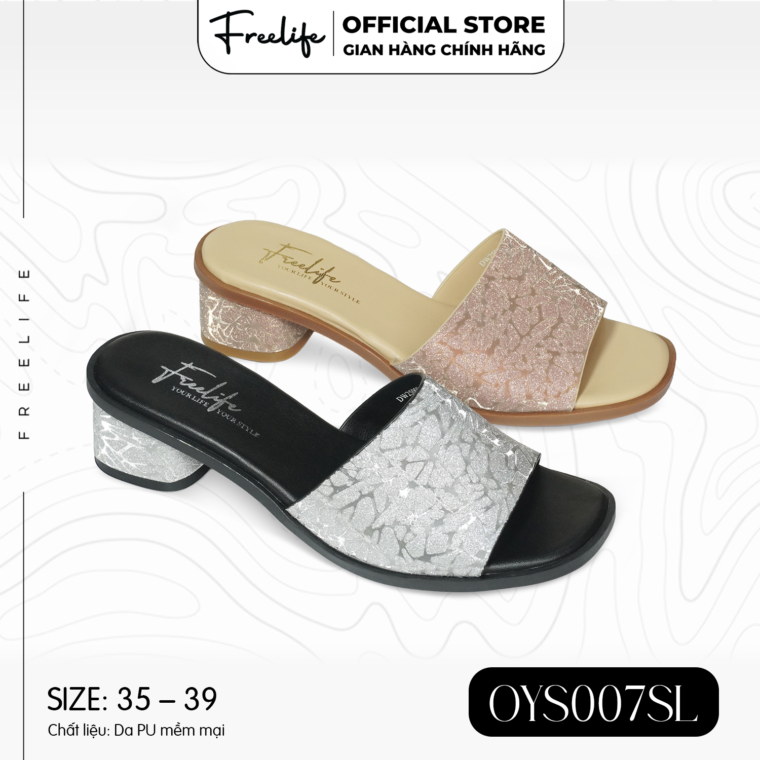  DÉP CAO GÓT KIM TUYẾN QUAI BẢN - OYS007SL DW25009 