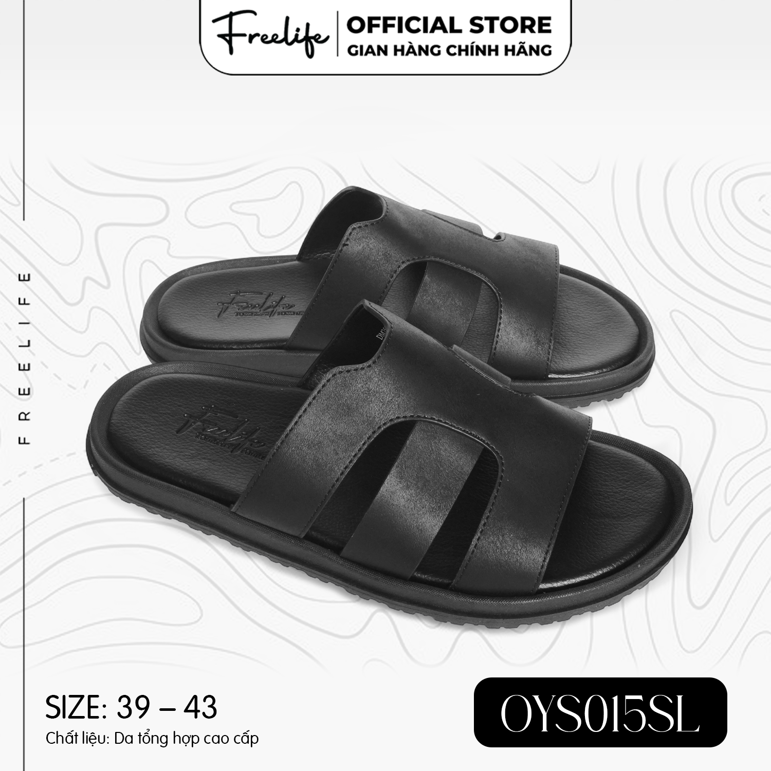  Dép Da Nam Quai Ngang Sống Giữa To OYS015SL - DM25005 