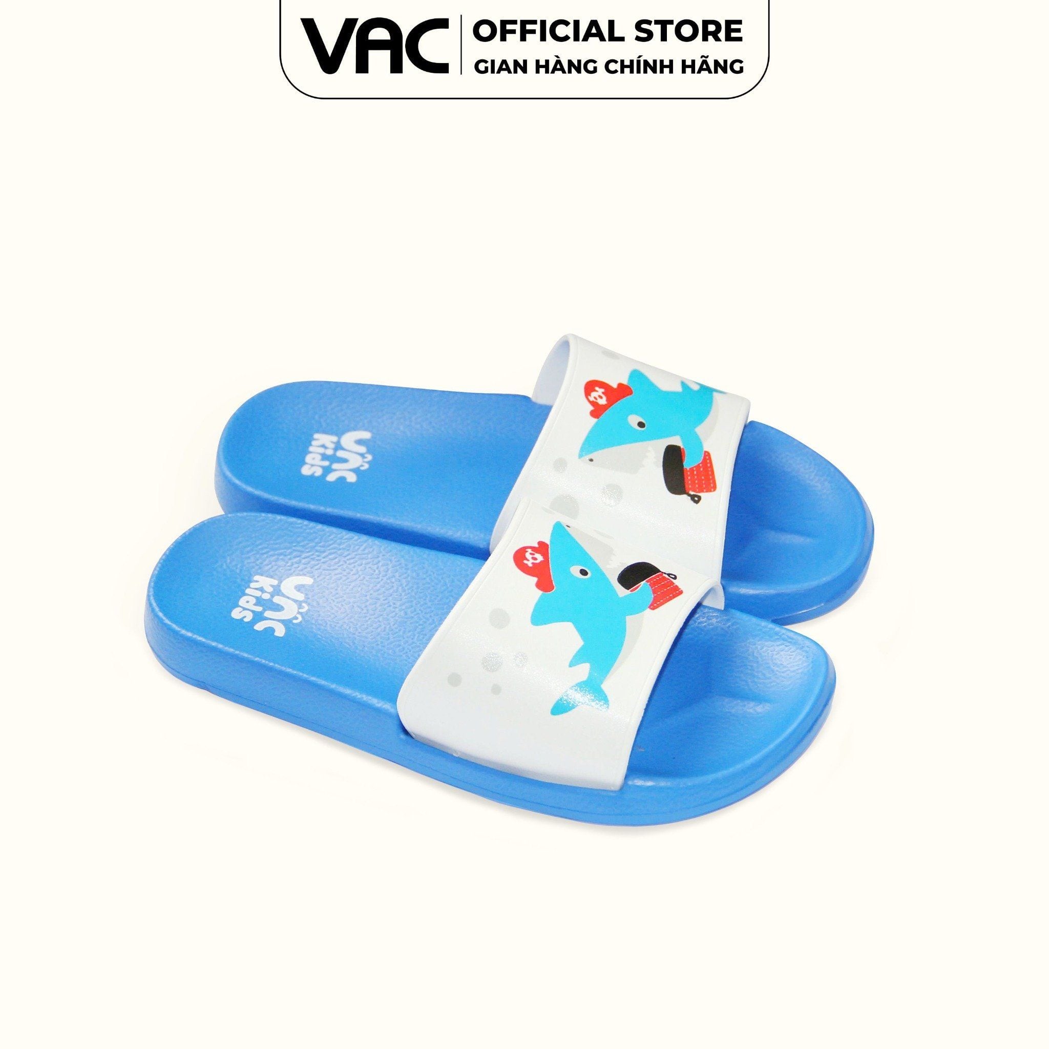  Dép Trẻ Em Đại Họa Tiết Cá Mập E148C-3A021 (Size 20 - 23) 