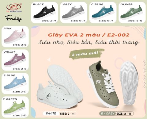  Giày siêu nhẹ nam EVA 2 màu E2-002M 