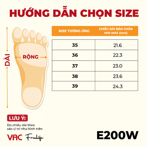  Giày Quai Hậu Nữ E200W-1 