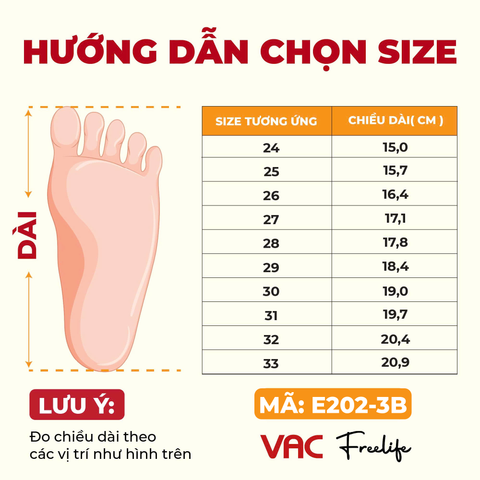  Giày Sandal Trẻ Em VAC Họa Tiết Cá Mập E202-3B (24 - 33) 