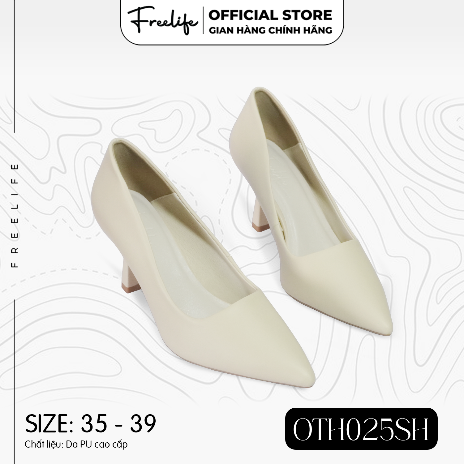  GIÀY CAO GÓT BÍT MŨI NHỌN - OTH025SH - VA9839 