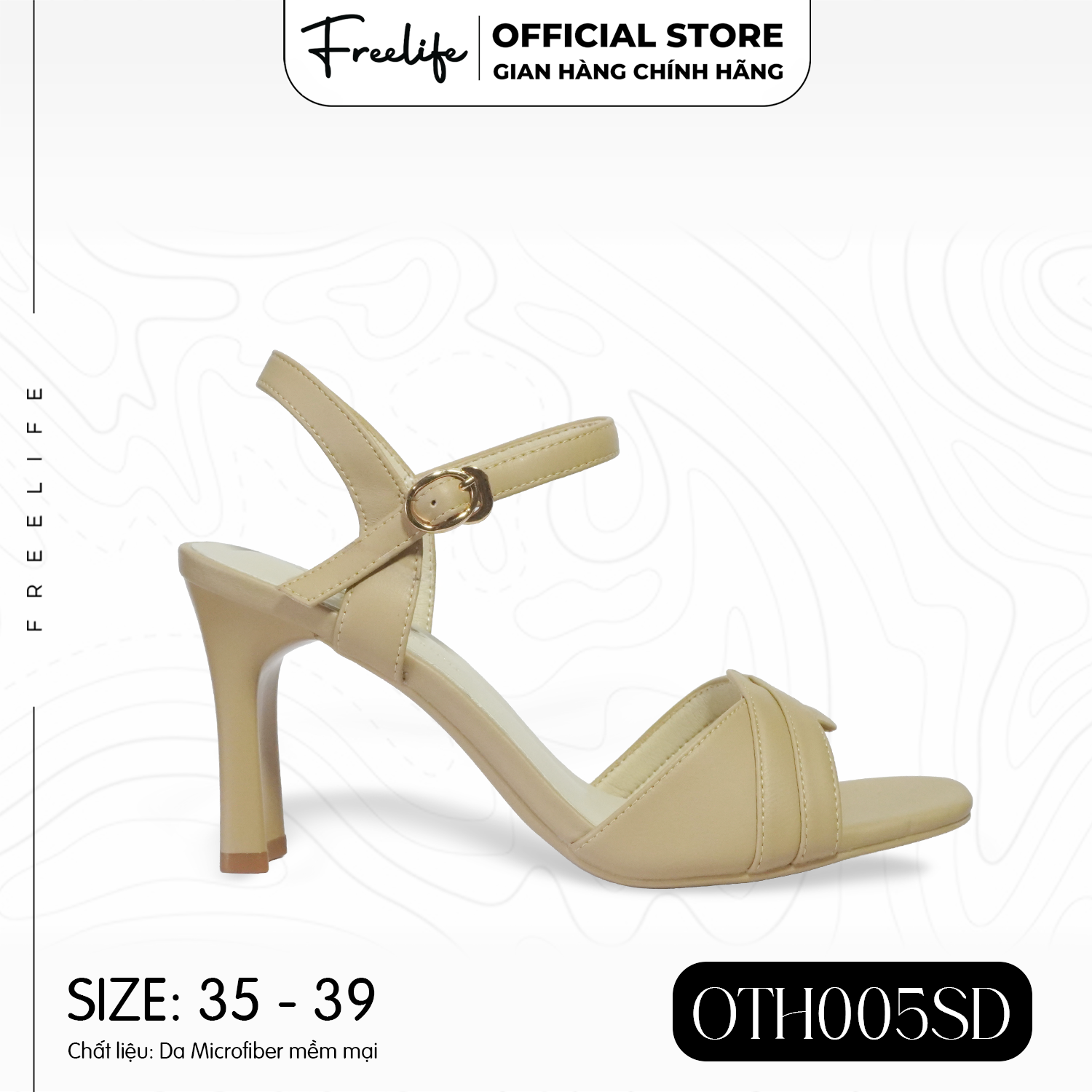  Giày Quai Hậu Cao Gót 8p OTH005SD - VA9562 