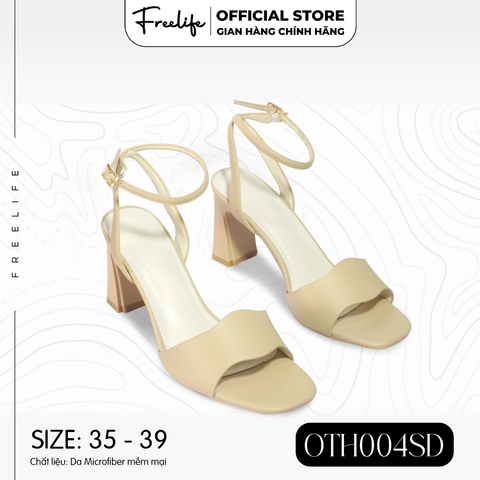  SANDAL NỮ QUAI BẢNG DỢN SONG CAO GÓT 8P OTH004SD - VA9995 