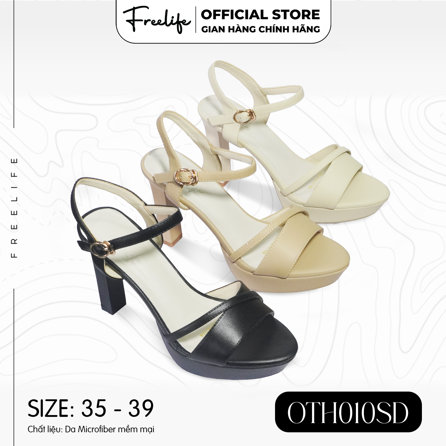  Giày Đế Xuồng 9cm OTH010SD - VA9484 