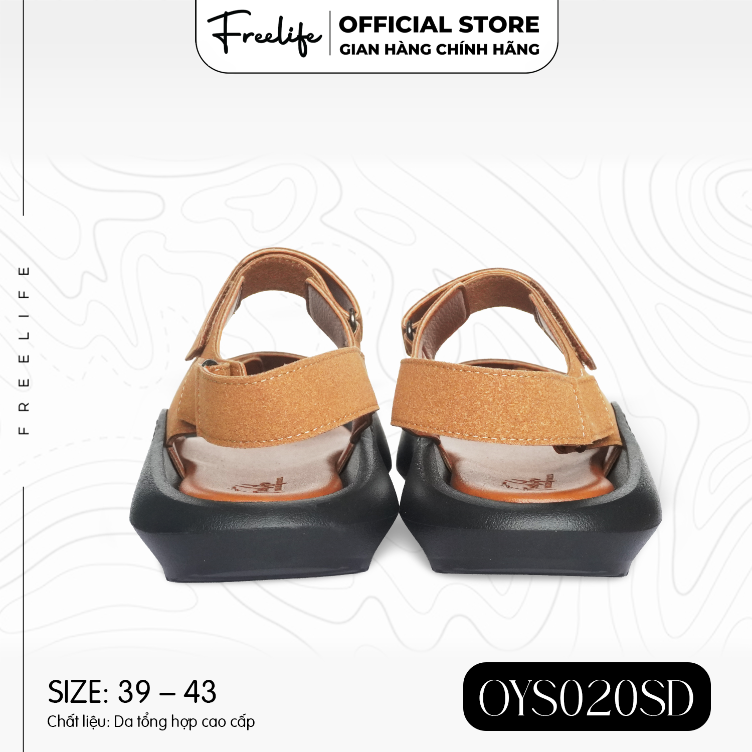  SANDAL NAM 2 QUAI ĐẾ ĐỘC QUYỀN - OYS020SD SM25001 