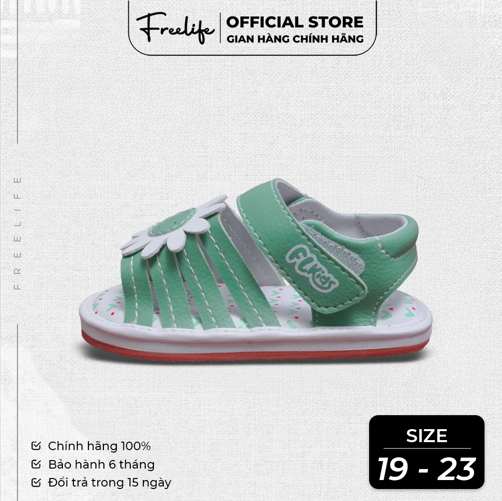  Giày Trẻ Em Họa Tiết Bông Hoa S023-1 (Size 19 - 23) 