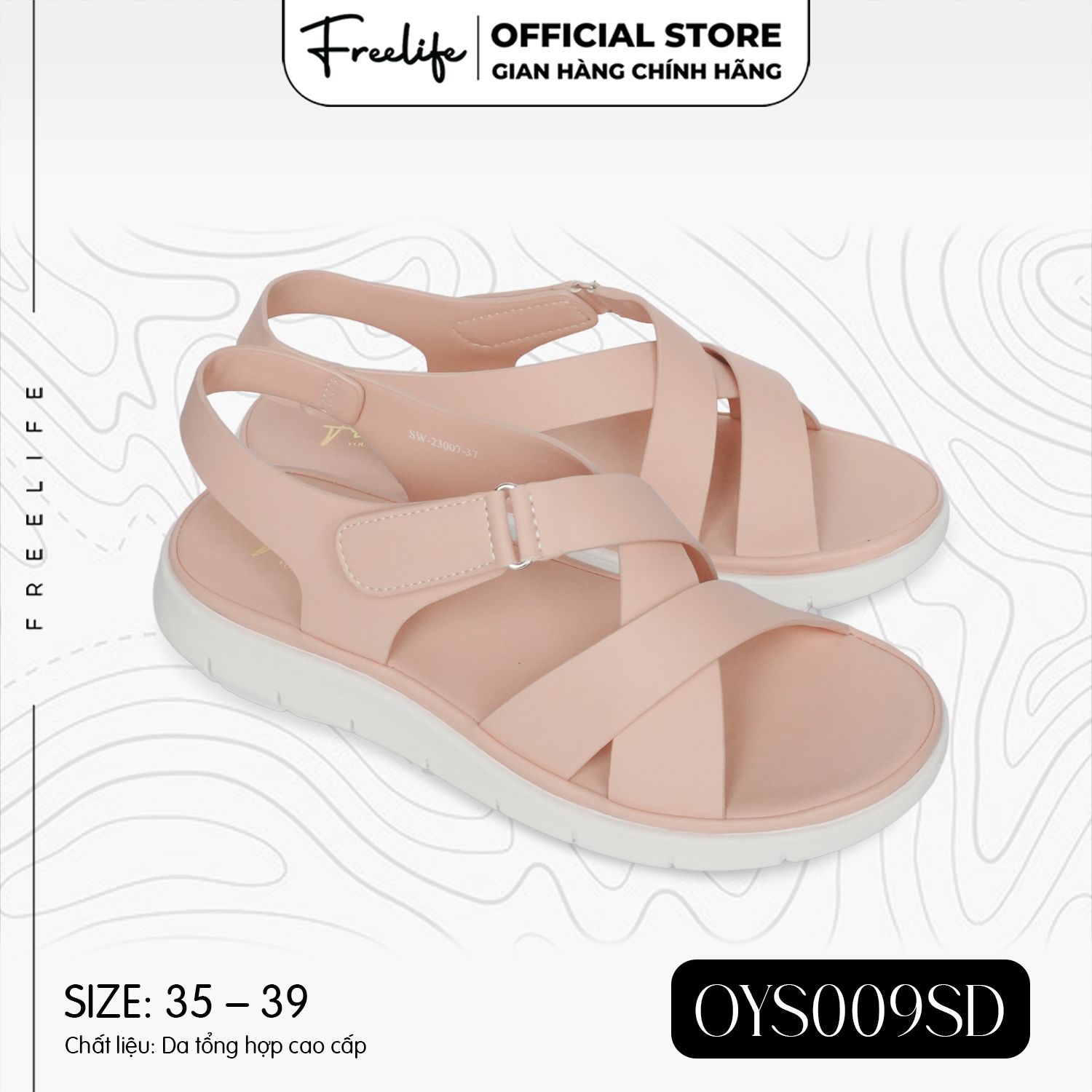  SANDAL NỮ QUAI CHỒNG LÊN- OYS009SD SW-23007 