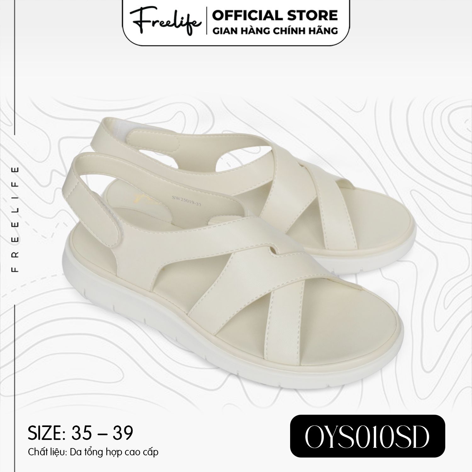  SANDAL NỮ QUAI BẮT CHÉO - OYS010SD SW25019 