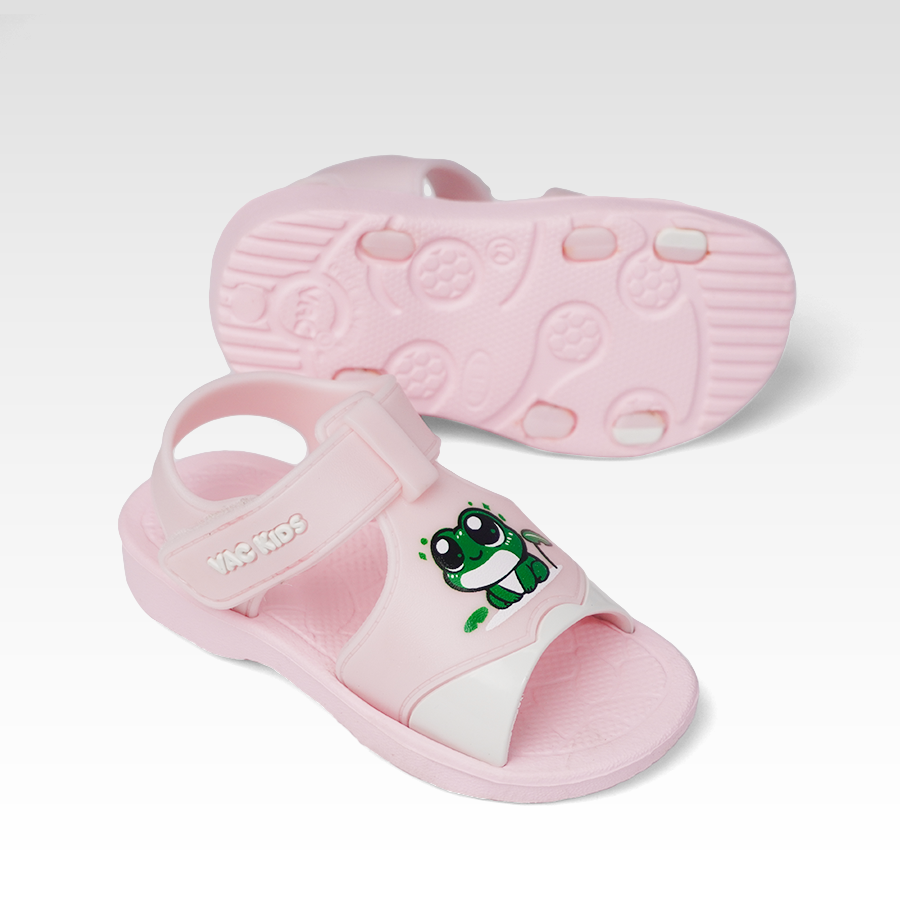 Giày Sandal Trẻ Em VAC Họa Tiết Ếch Xanh E160-6A 