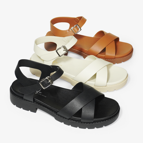  SANDAL NỮ ĐẾ CỨNG QUAI BẮT CHÉO- OYS011SD SW25011 