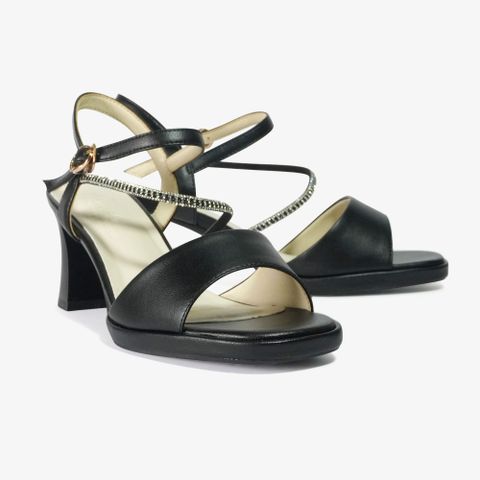  SANDAL NỮ QUAI NGANG DÂY KIM TUYẾN ĐẾ VUÔNG 7P - OTH001SD (VA9960) 